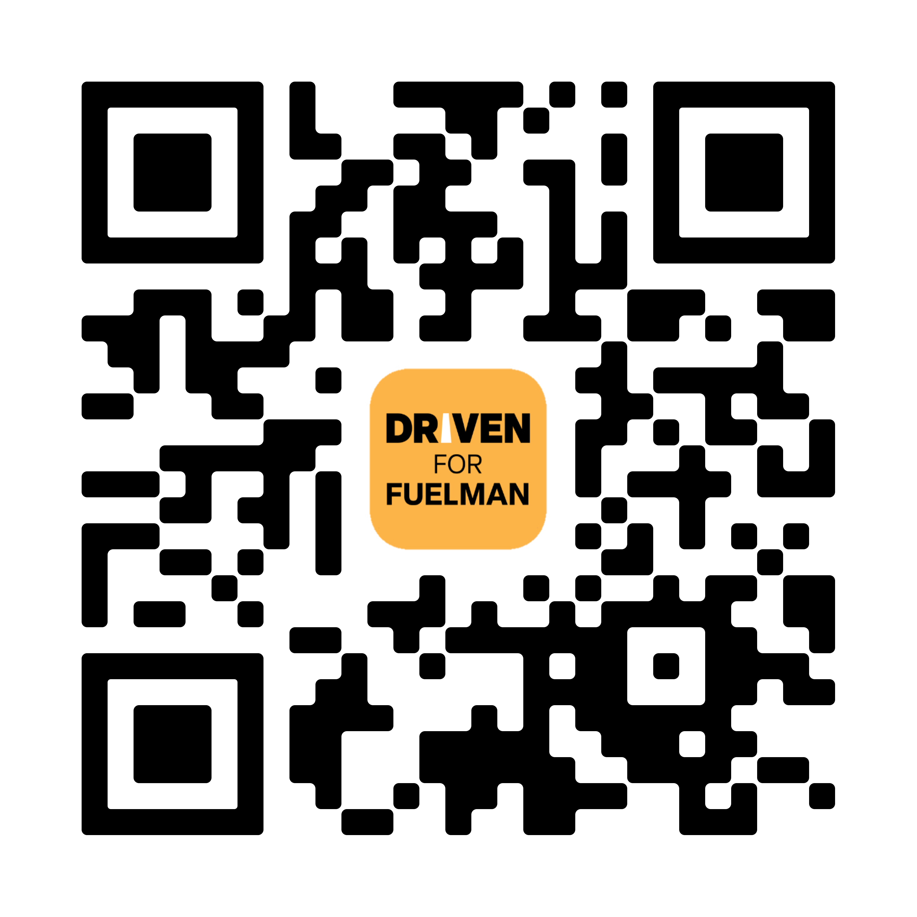 QR code to download the Driven for Fuelman app